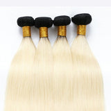 Straight Human Hair Blonde Bundles #1b613, 100 grams.