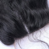 Body Wave 4x4 Virgin Human Hair Natural Black Transparent Closure