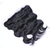 Body Wave 13x4 Virgin Human Hair Frontal in Natural Black