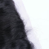 Body Wave 13x4 Virgin Human Hair Frontal in Natural Black.