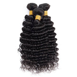 deep wave virgin human hair natural black