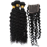 Deep Wave Virgin Human Hair Natural Black