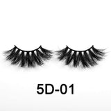 LD 5D-01 mink eyelashes on white background