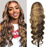 #4/27 Highlight Honey Blonde Body Wave Lace Wig