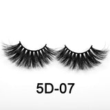 LD (5D-07) Mink Eyelashes styled for a dramatic look.