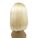 Blonde bob style transparent frontal lace wig.