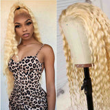 Deep Wave 4x4 Transparent Closure Lace Wig