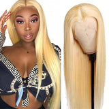 #613 straight 13x4 transparent frontal lace wig, 180% density.