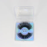 5D Mink Eyelashes in a clear plastic case.