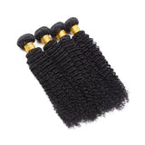 Brazilian deep curly virgin human hair bundles in natural black, 100 grams each, luxurious and full-bodied curls.