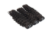 Italy Curly Virgin Human Hair Bundles in Natural Black, 100 grams.