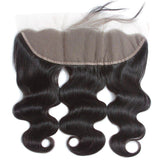 human hair natural black lace frontal