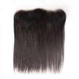 Human Hair Natural Black Lace Frontal, 100% unprocessed, seamless blend.