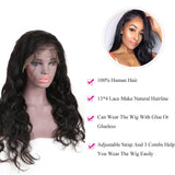  transparent frontal lace wig