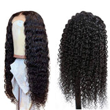 Transparent Closure Lace Wig Natural Black