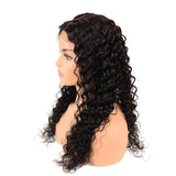 Transparent Closure Lace Wig Natural Black