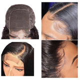 Transparent Closure Lace Wig Natural Black